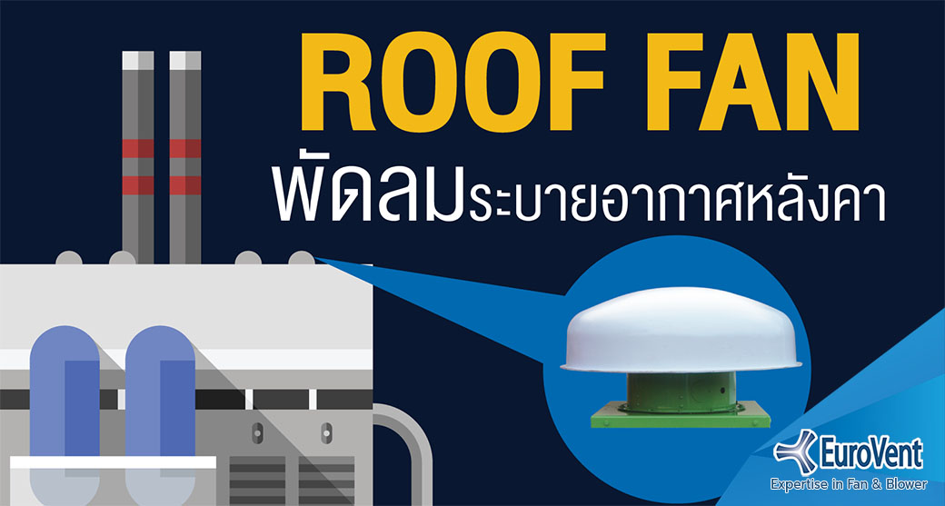   พัดลมระบายอากาศ หลังคา (Roof fan)        